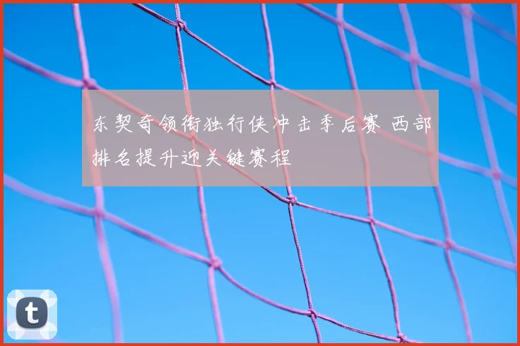 东契奇领衔独行侠冲击季后赛 西部排名提升迎关键赛程